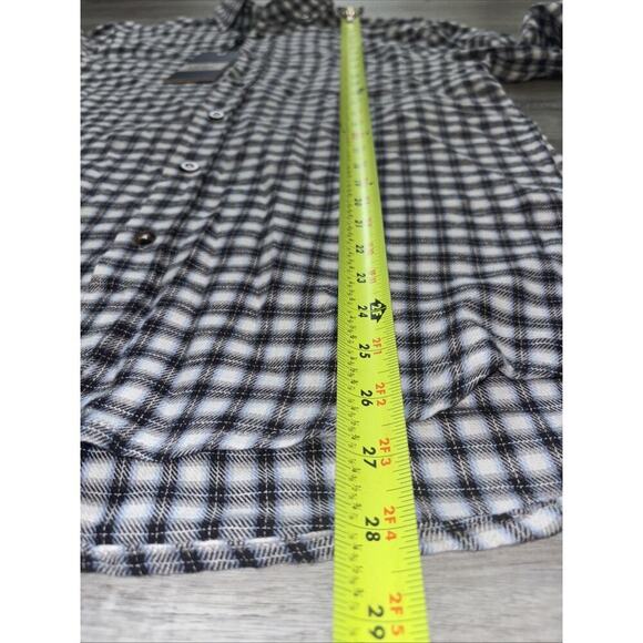 Report Collection Button Up Shirt Mens Small Blue Plaid NWT - Picture 5 of 9